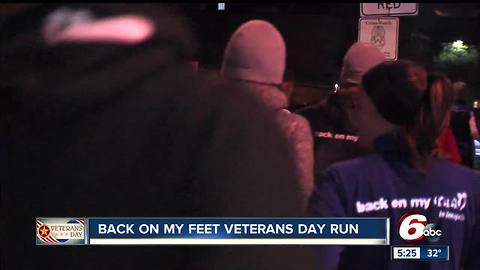 Back on my Feet is a group that helps homeless veterans by empowering them through running