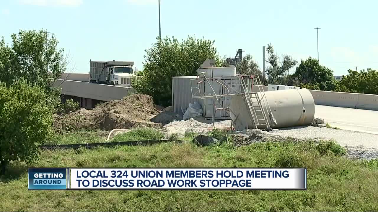 Local 324 union members hold meetings to discuss road work stoppage