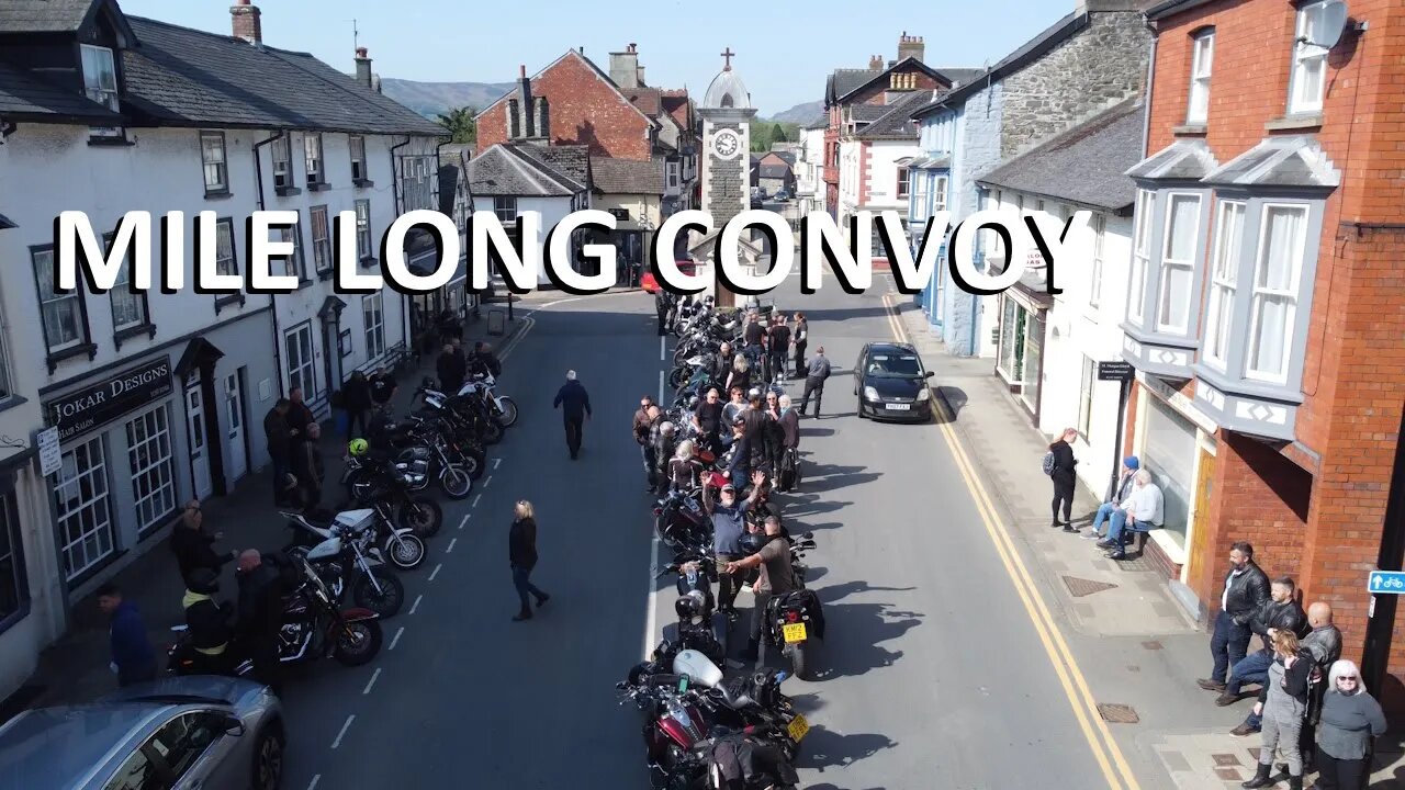 Mile long motorcycle convoy rides through Elan valley | The Mighty Shred Event