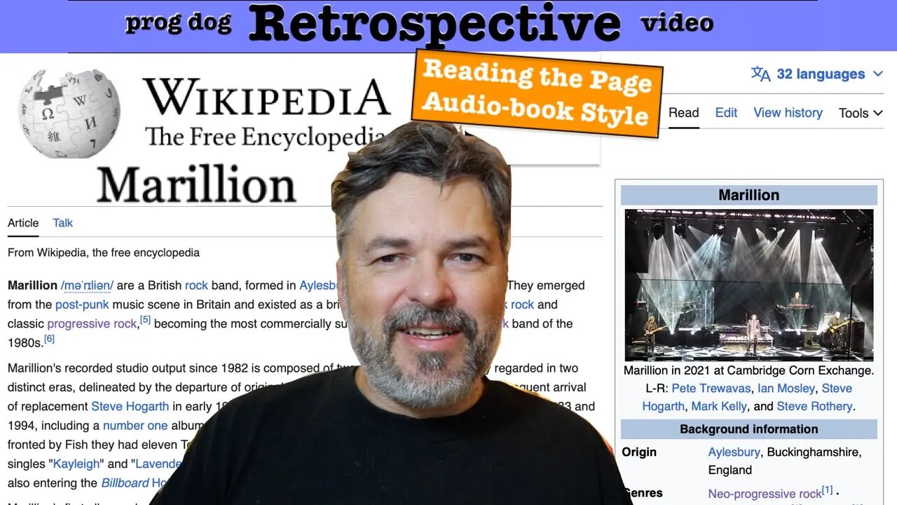 Marillion ~ A Wikipedia Page Reading (audio-book style)