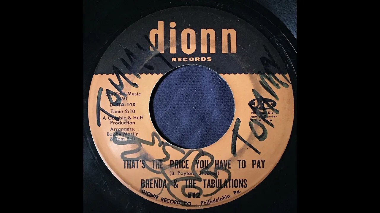 Brenda & The Tabulations – That's the Price You Have to Pay