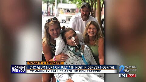 Calvert Hall alum hurt on July 4th now in Denver hospital