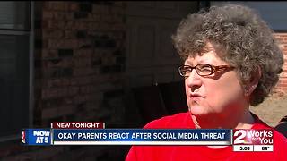 Okay parents react after social media threat