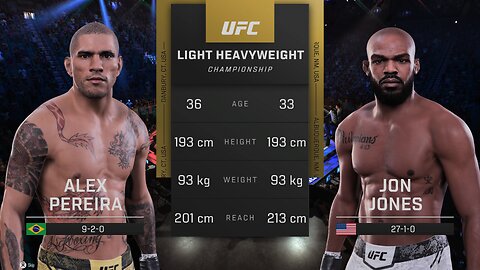 Alex Pereira Vs Jon Jones UFC Light Heavyweight Championship