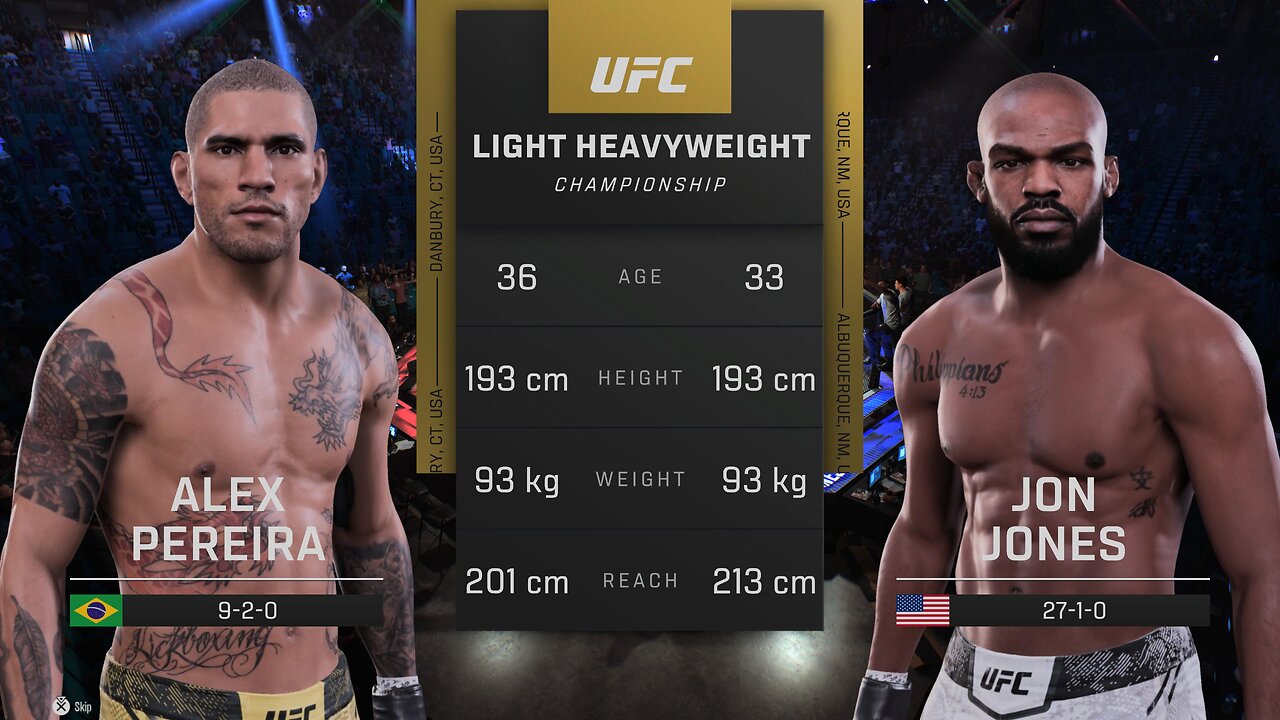 Alex Pereira Vs Jon Jones UFC Light Heavyweight Championship