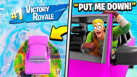 I Trolled Him With FLYING CARS Glitch - Fortnite
