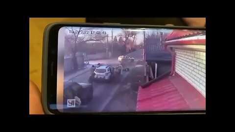 Myrotvorets police battalion shoot up car