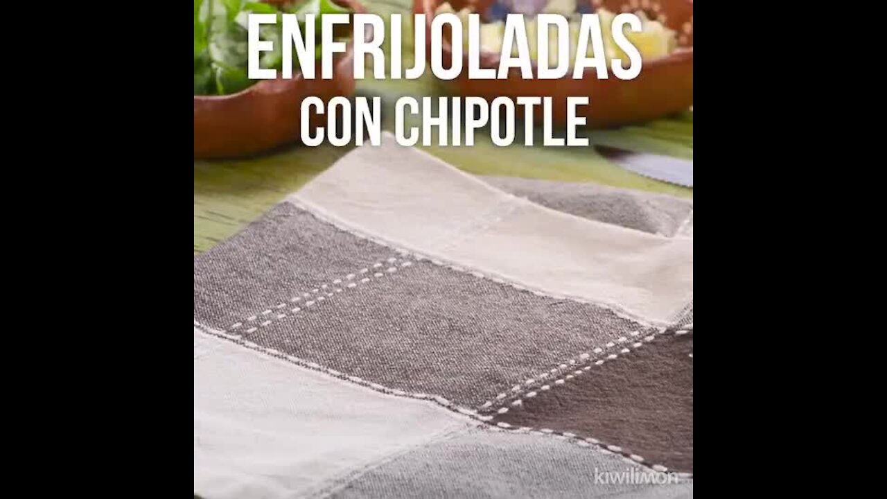 Enfrijoladas with Chipotle