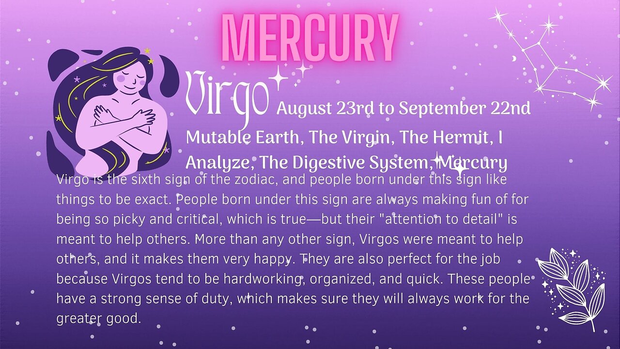 ♍️ About Virgo's Unique Placement With the Planet Mercury! #virgo #virgomercury #virgoenergy ♍️