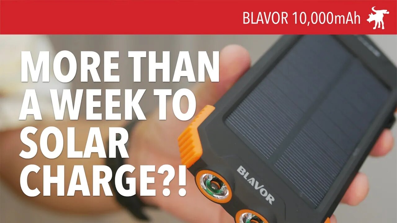 Blavor 10000mAh Solar Power Bank Review