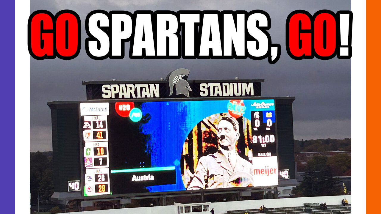 Michigan State Puts Hitler On Their Big Screen