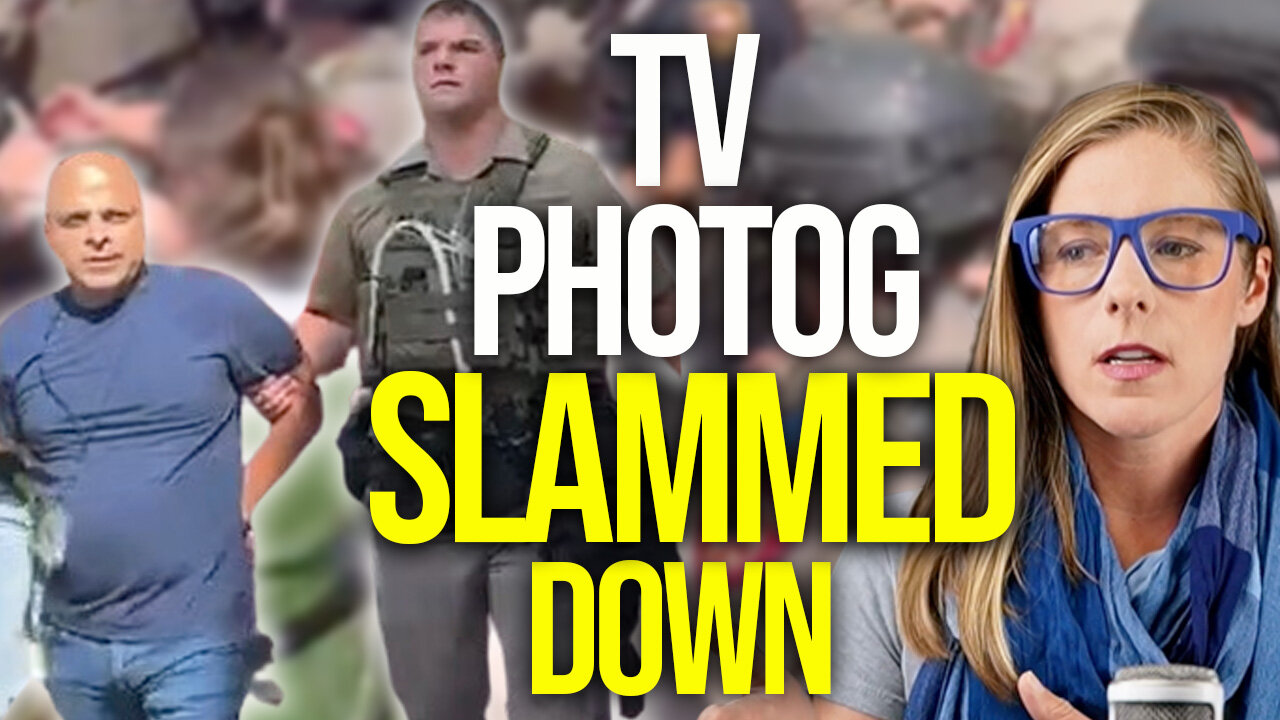 TV photog slammed, detained during protest || TITTLE TATTLE