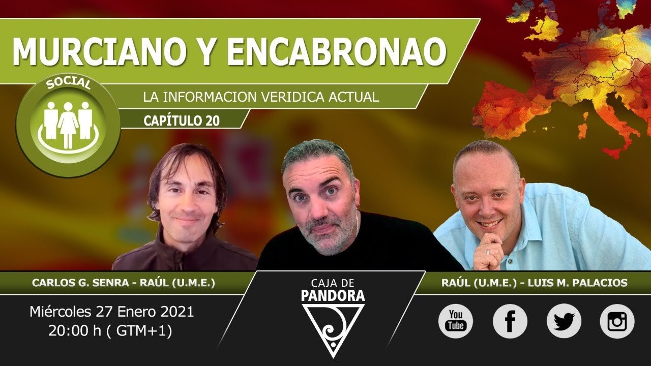 MURCIANO Y ENCABRONAO, con Raúl (U.M.E.), Carlos Senra & Luis Palacios