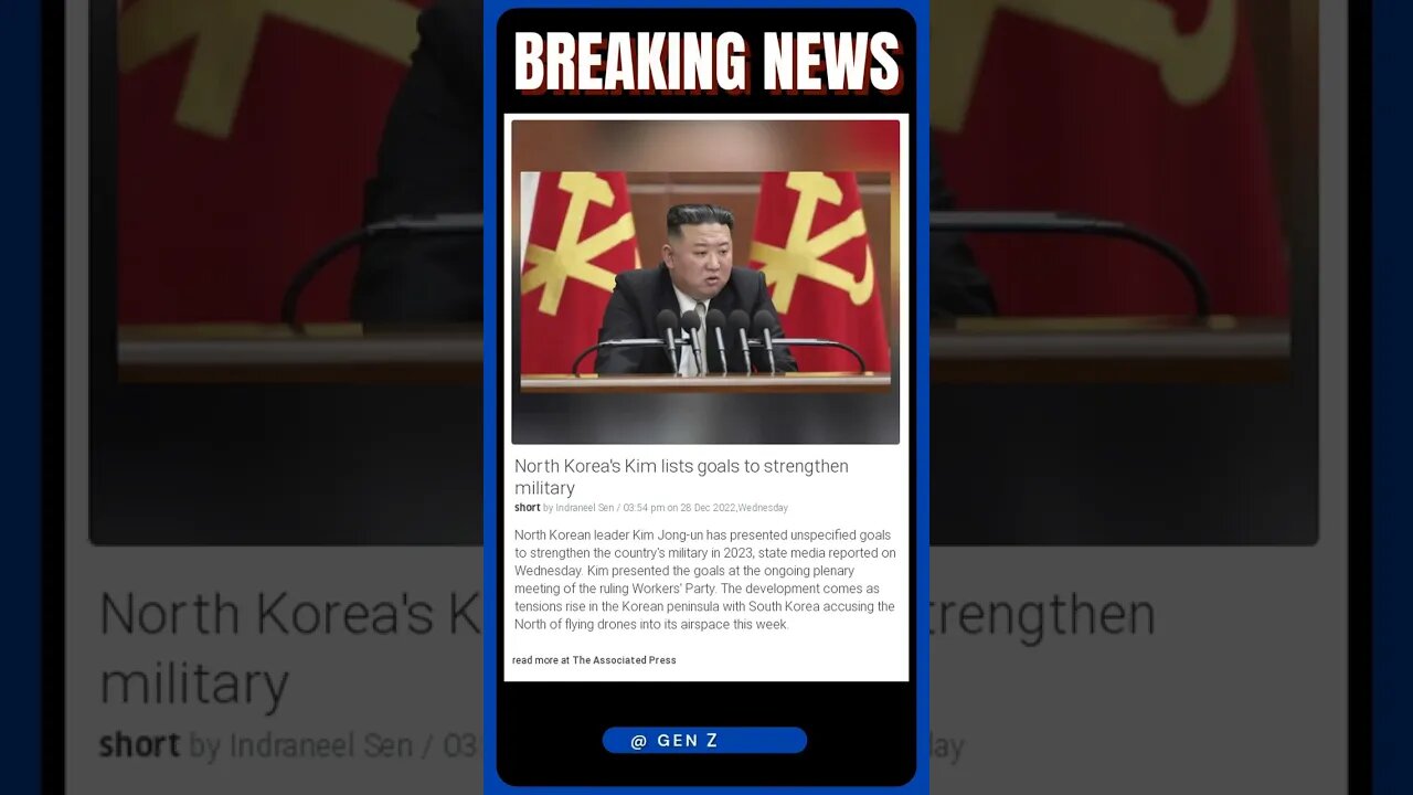 Latest Headlines | North Korea's Kim Jong Un Vows to Strengthen Military: Here's His Plan | #shorts