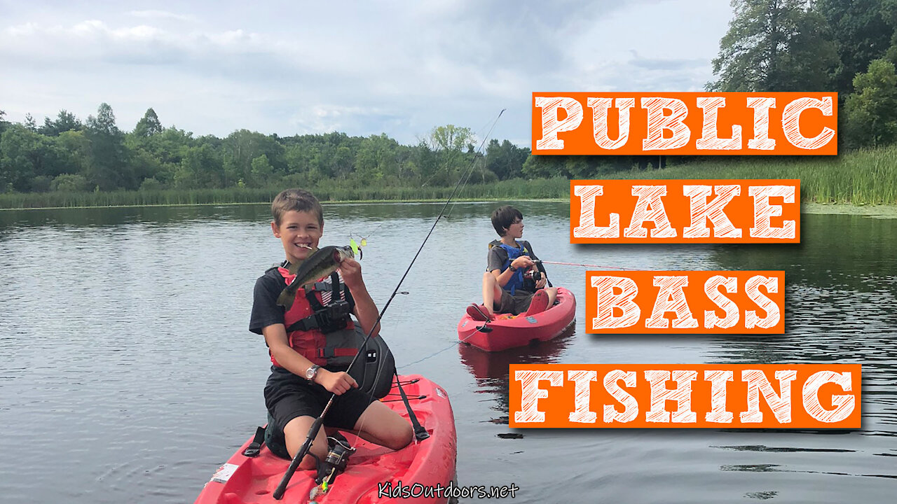 S2:E27 Public Lake Bass Fishing | Kids Outdoors