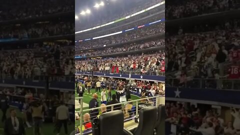 Classy Cowboys Fans throw trash at their own players