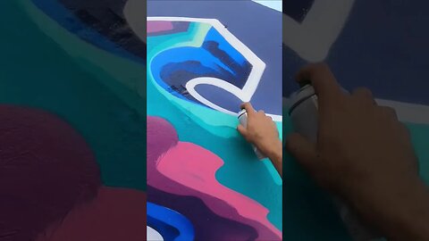 MAD COLORFUL GRAFFITI PIECE 👀😯 #graffiti #graffitiart #shorts