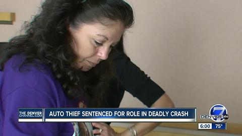 Auto thief sentenced for role in deadly crash