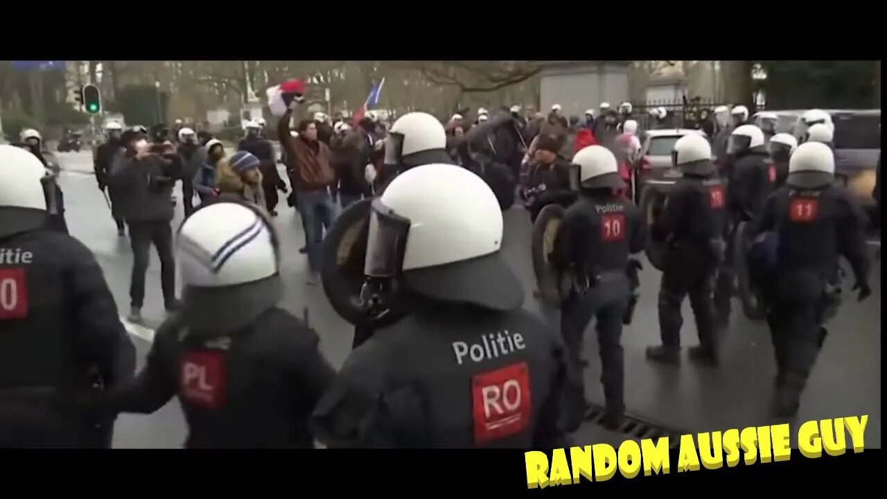 🇧🇪 BELGIUM 🇧🇪 - POLICE CLASH WITH FREEDOM PROTESTERS 2022