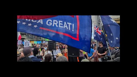 Extended DRONE INTEL - Protest Melbourne FROM ABOVE AS GOD IS OUR WITNESS - 4th December 2021