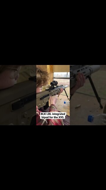 The BLK LBL bipod handguard for the X95 is one of the best thought out accessories for the rifle.
