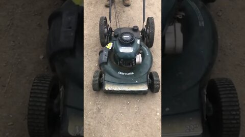 Hunter Green Mower start up