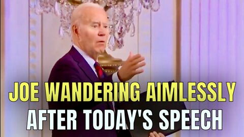 BIDEN LOST after speech, keeps GETTING WORSE!