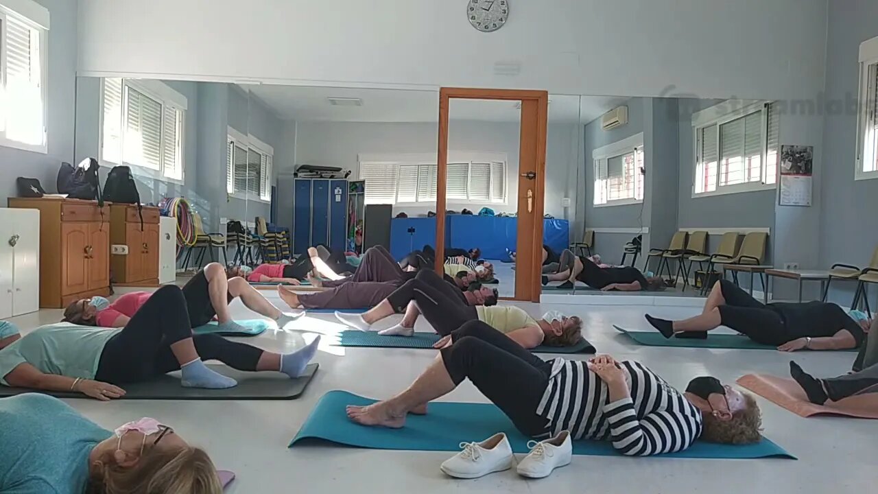 Pilates clase de Junio, el cocodrilo se mueve