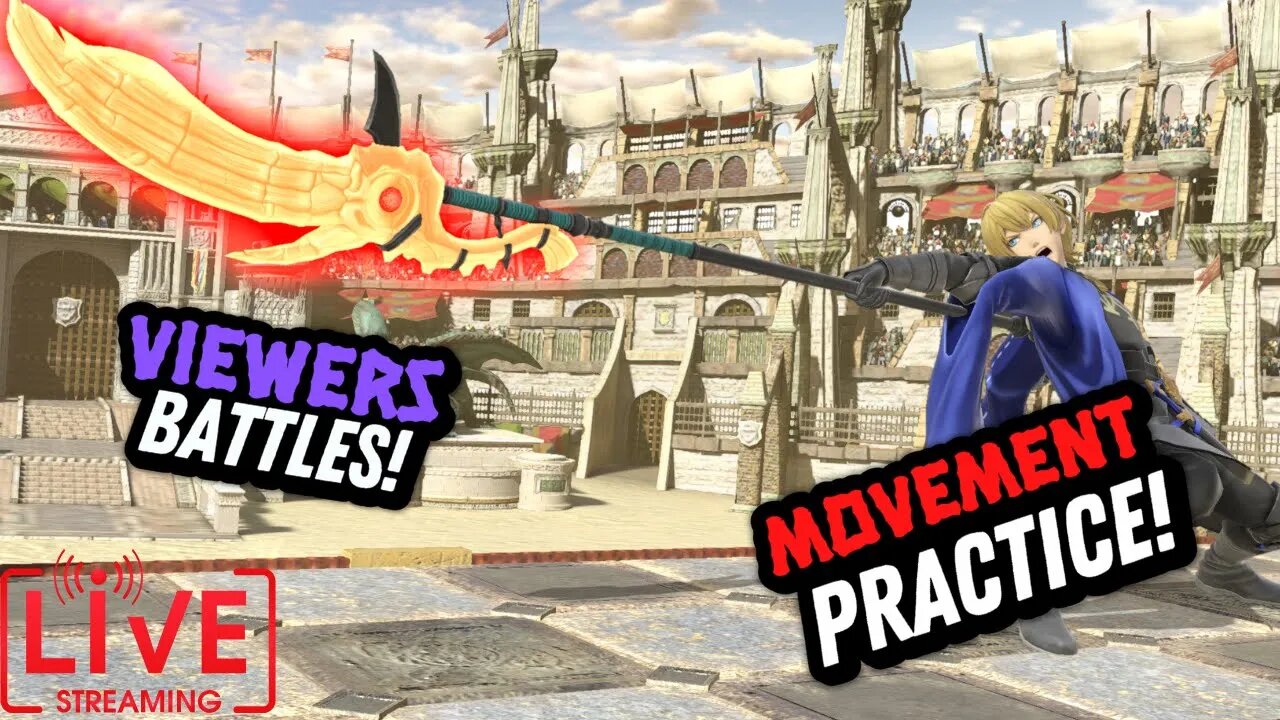 🔴LIVE Smash Bros Ultimate Practice/ MUSIC / YOUTUBE /Q&As / Come Say Hi!