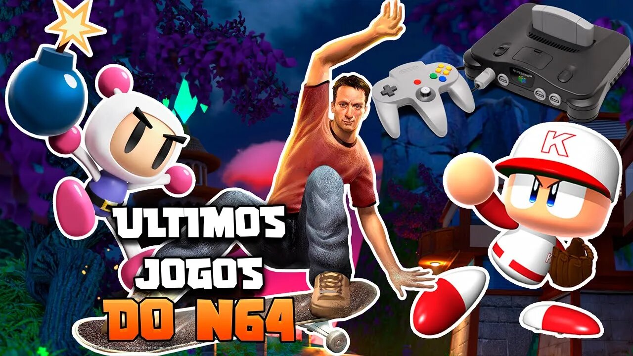 OS ÚTIMOS 10 JOGOS LANÇADOS NO N64 (NINTENDO 64)