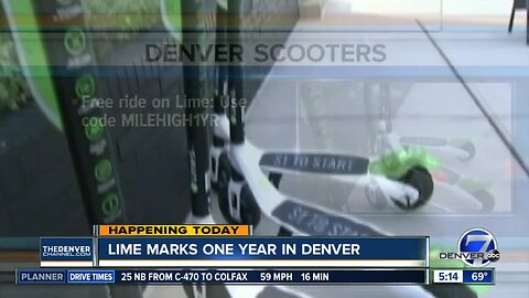 Lime marks one year in Denver