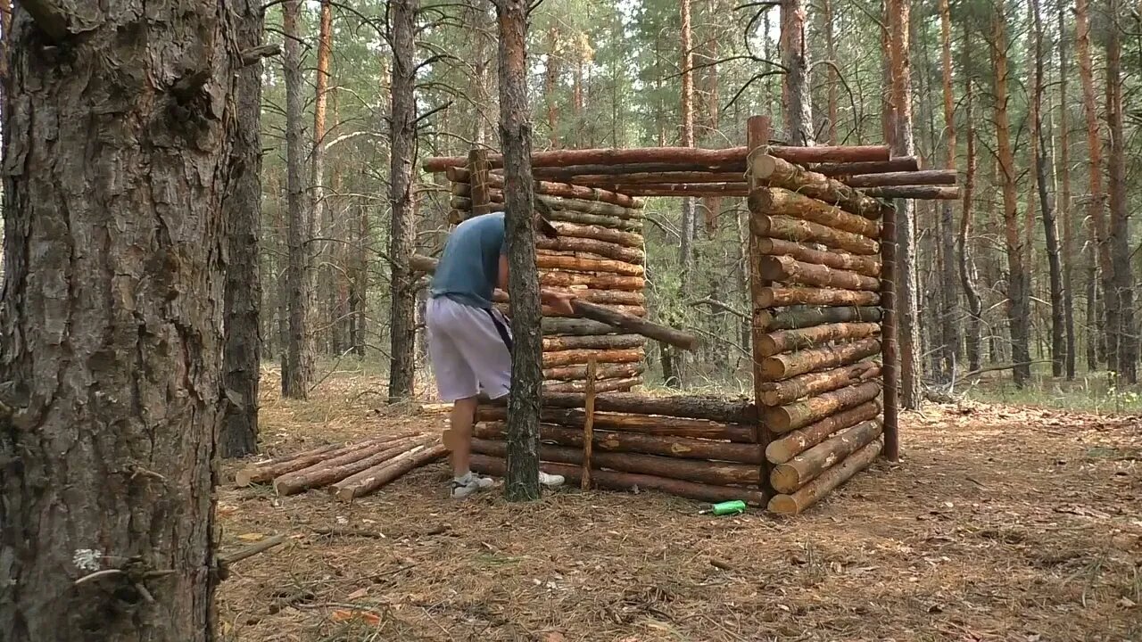 A jungle shelter in the jungle, fried eggs with sausage9