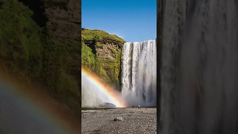 is that rainbow coming from waterfall