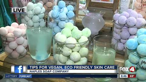 Tips for vegan skin care from Naples Soap Company - 8:30 a.m. live report