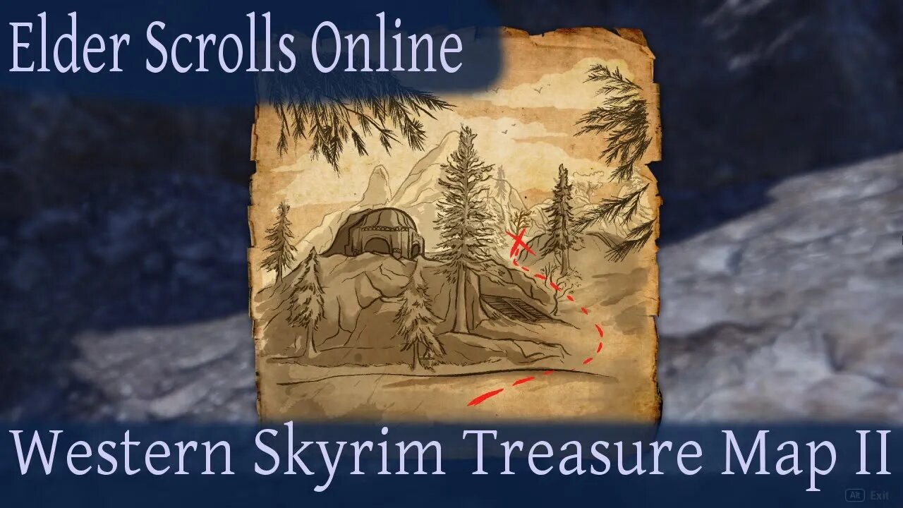 Western Skyrim Treasure Map 2 ii [Elder Scrolls Online] ESO