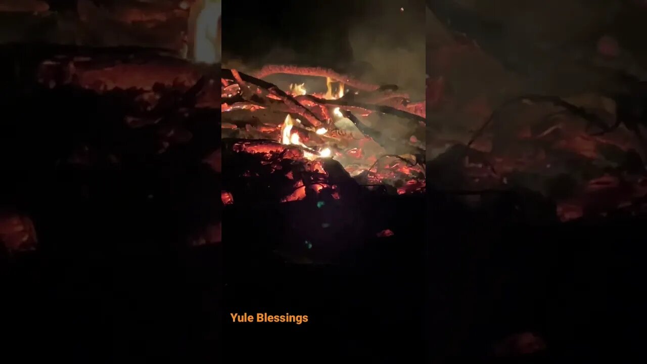 Yule Blessings #bonfire #christmas #ritual #shorts #vikings #winter
