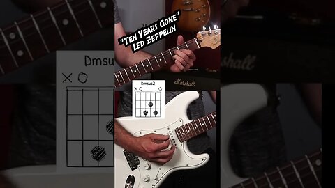 Tutorial The underrated Led Zeppelin classic, ten years gone #shorts