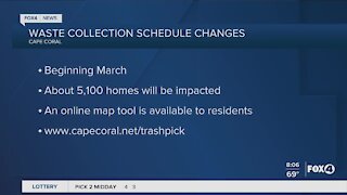 Trash pickup changes for residents in Cape Coral