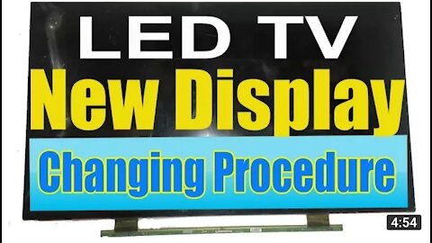 Replace LED TV Screen Carefully