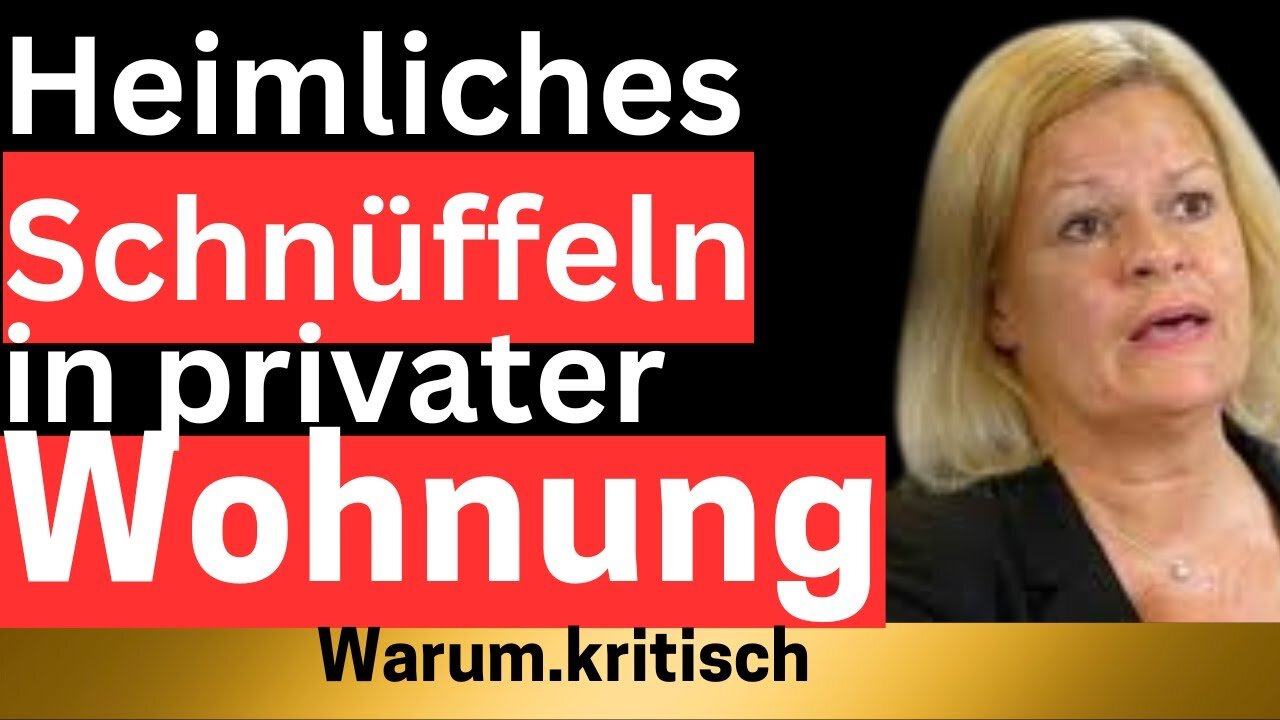 Nancy Faeser: nächster Tabu-Bruch!!!@warum.kritisch🙈