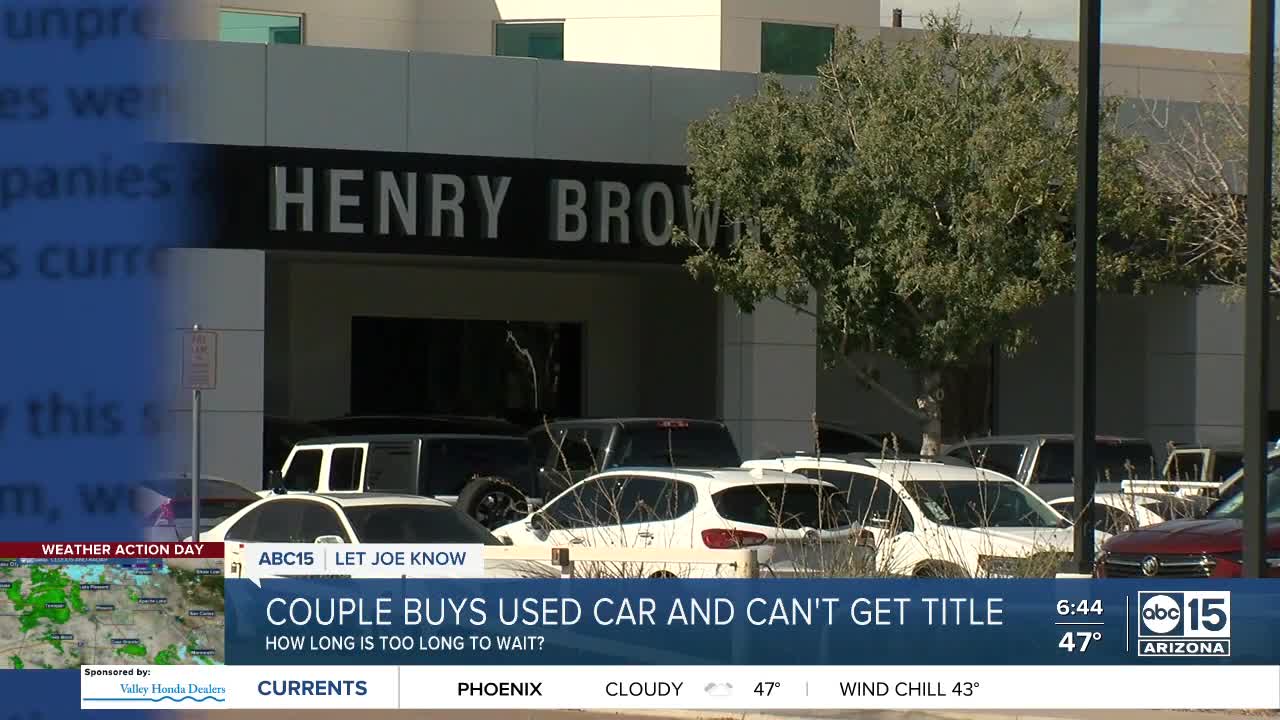 How long should it take to get a title for your vehicle?