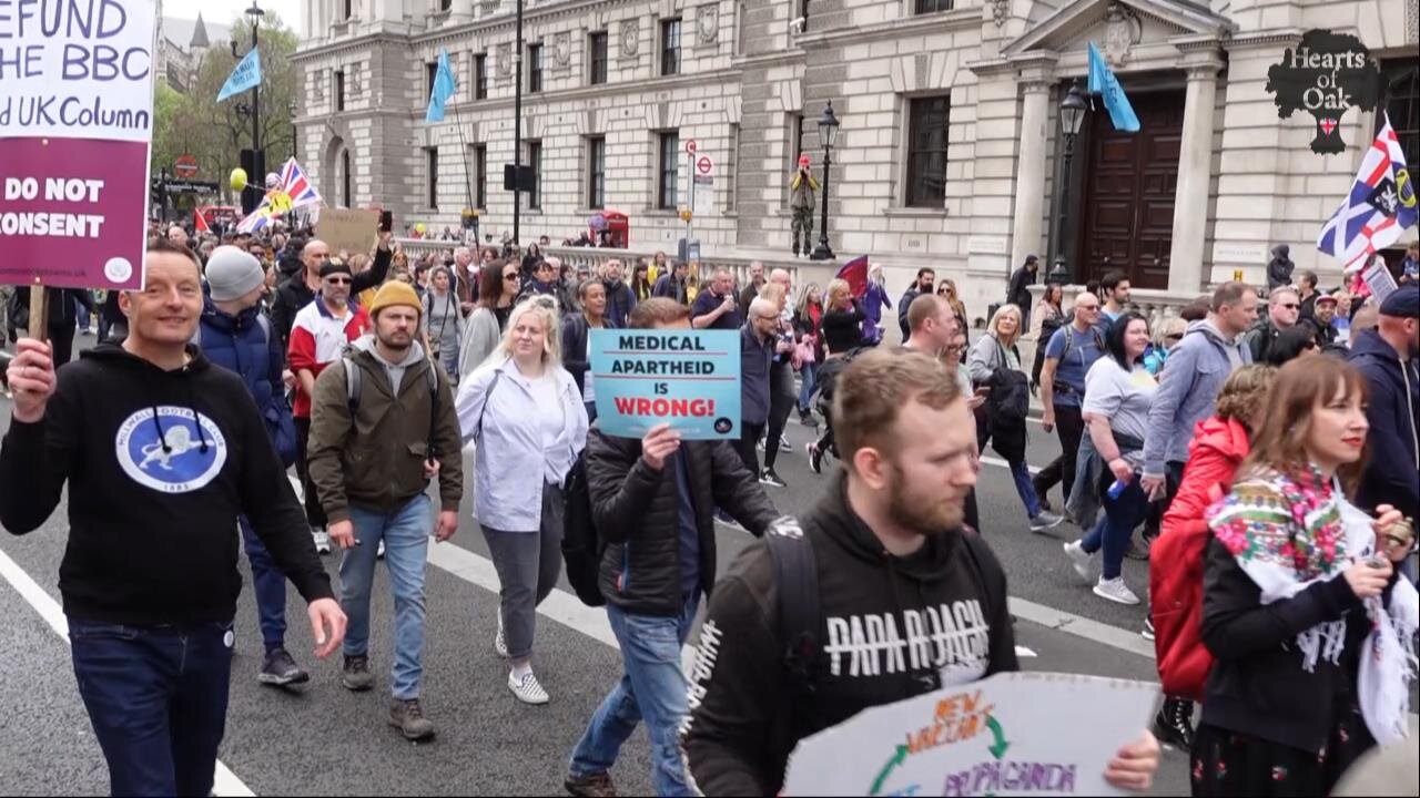 Anti Lockdown demo footage from central London Saturday 15.5.21