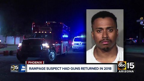 Rampage suspect had guns returned to him in 2018