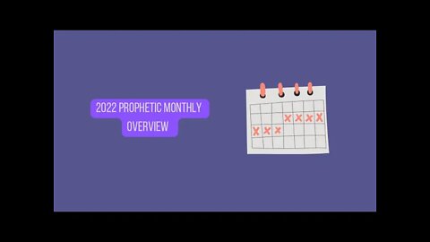 2022 Prophetic Monthly Overview