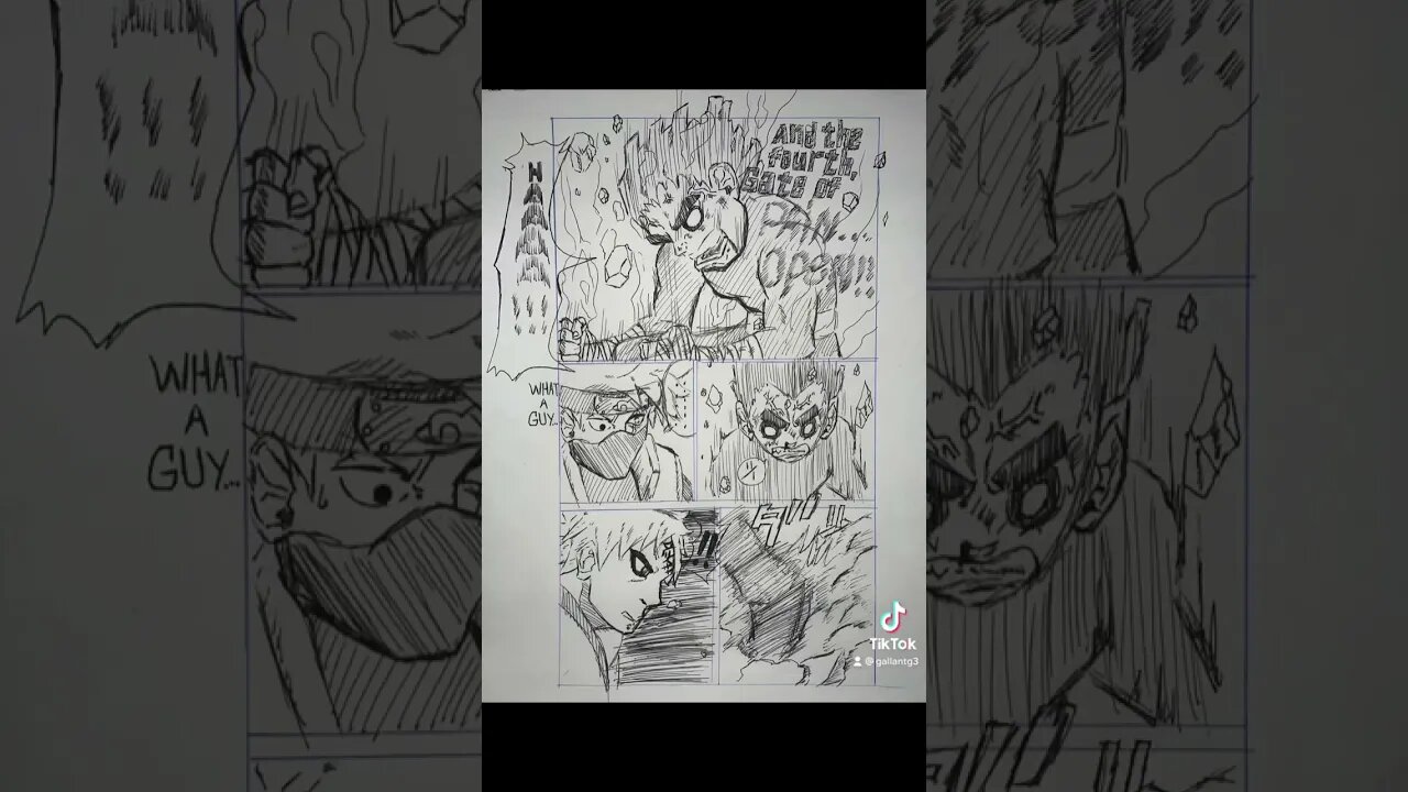 One piece, dbz, naruto panel practiceā¦all penš³, face studies too #onepiece #dbz #naruto #manga