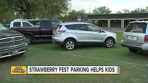 Strawberry Fest parking lot helps special kids