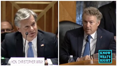 Rand Paul questions Christopher Wray about OBAMAGATE