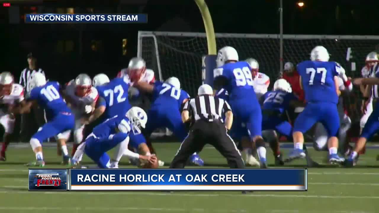 Friday night football: Racine Horlick at Oak Creek