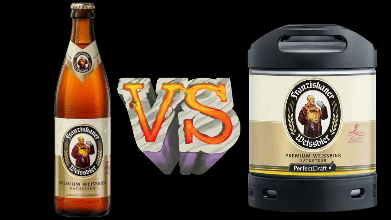 Frankie PerfectDraft Pro Franziskaner Weissbier 6L Keg 5.0% ABV Vs 500Ml Bottle.