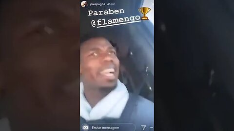 🔴⚫[FLAMENGO CAMPEÃO?] POGBA OUVE FUNK E PARABENIZA FLAMENGO!